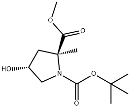 (2S,4R)-l-tert-Butyl 2-methyl 4-hydroxy-2- methylpyrrolidin-l,2-dicarboxylate