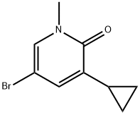 2(1H)-Pyridinone, 5-bromo-3-cyclopropyl-1-methyl-