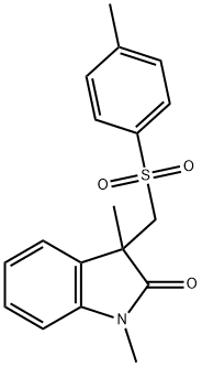 2H-Indol-2-one, 1,3-dihydro-1,3-dimethyl-3-[[(4-methylphenyl)sulfonyl]methyl]-