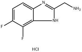 (4,5-difluoro-3H-benzo[d]imidazol-2-yl)methanamine hydrochloride