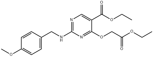 ethyl 4-(2-ethoxy-2-oxoethoxy)-2-((4-methoxybenzyl)amino)pyrimidine-5-carboxylate