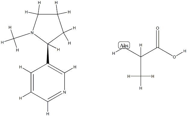 lactic acid, compound with (S)-3-(1-methylpyrrolidin-2-yl)pyridine (1:1)