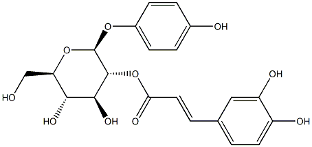 β-D-Glucopyranoside, 4-hydroxyphenyl 2-O-[3-(3,4-dihydroxyphenyl)-1-oxo-2-propen-1-yl]-