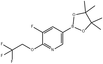 Pyridine, 3-fluoro-5-(4,4,5,5-tetramethyl-1,3,2-dioxaborolan-2-yl)-2-(2,2,2-trifluoroethoxy)-