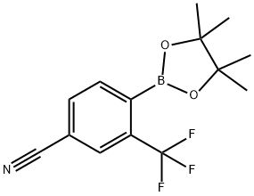 4-(4,4,5,5-tetramethyl-1,3,2-dioxaborolan-2-yl)-3-(t rifluoromethyl)benzonitrile