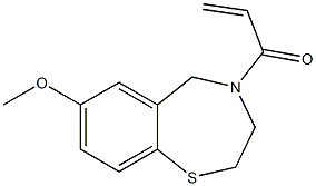 1-(7-methoxy-2,3-dihydrobenzo[f][1,4]thiazepin-4(5H)-yl)prop-2-en-1-one