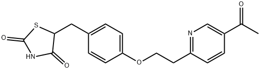 5-[[4-[2-(5-乙基吡啶-2-基)乙氧基]苯基]甲基]-1,3-噻唑烷-2,4-二酮