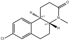 Benzo[f]quinolin-3(2H)-one, 8-chloro-1,4,4a,5,6,10b-hexahydro-4-methyl-, (4aR,10bR)-rel-