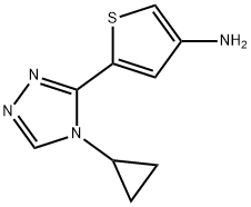 3-Thiophenamine, 5-(4-cyclopropyl-4H-1,2,4-triazol-3-yl)-