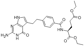 N-[4-[2-(2-Amino-4,7-dihydro-4-oxo-3H-pyrrolo[2,3-d]pyrimidin-5-yl)ethyl]benzoyl]-L-glutamic acid 1,5-diethyl ester