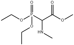 Acetic acid, 2-(diethoxyphosphinyl)-2-(methylamino)-, methyl ester