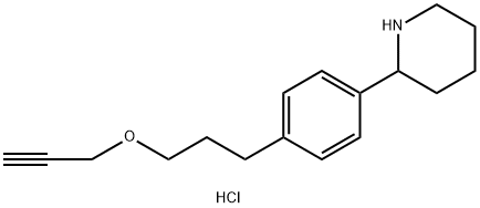 2-(4-(3-(prop-2-yn-1-yloxy)propyl)phenyl)piperidine hydrochloride