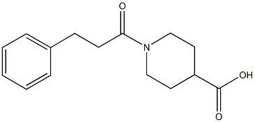 1-(3-苯基丙酰基)哌啶-4-羧酸