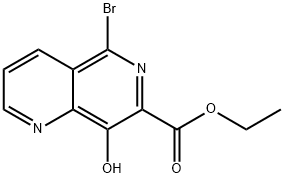 1,6-Naphthyridine-7-carboxylic acid, 5-bromo-8-hydroxy-, ethyl ester