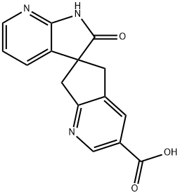 Spiro[6H-cyclopenta[b]pyridine-6,3'-[3H]pyrrolo[2,3-b]pyridine]-3-carboxylic acid, 1',2',5,7-tetrahydro-2'-oxo-