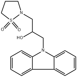 N-[3-(9H-咔唑-9-基)-2-羟丙基]异噻唑烷1,1-二氧化物