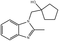 1-[(2-甲基-1H-1,3-苯并二唑-1-基)甲基]环戊烷-1-醇