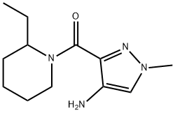 Methanone, (4-amino-1-methyl-1H-pyrazol-3-yl)(2-ethyl-1-piperidinyl)-