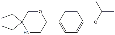 5,5-diethyl-2-(4-isopropoxyphenyl)morpholine