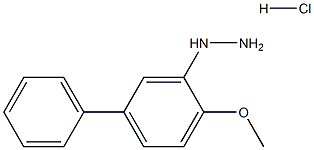 {4-methoxy-[1,1'-biphenyl]-3-yl}hydrazine hydrochloride