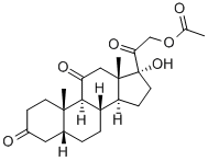 17-alpha,21-dihydroxy-5-beta-pregnane-3,11,20-trione 21-acetate