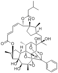 Butanoic acid, 3-methyl-, (2S,4S,4aS,5R,7R,10S,11S,12Z,14E,17aS,18S,20R,20aS,21S,21aR,22aS,23S,23aR,24R,26S,27R)-4,4a,5,6,7,8,9,10,11,16,17a,18,19,20,20a,21,21a,22a,23,23a-eicosahydro-4a,5,20a,21-tetrahydroxy-5,18,21a,26,27-pentamethyl-16-oxo-2-phenyl-4,24-methano-2,20,23-(epoxymetheno)-7,10-methano...