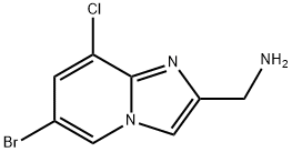 1-{6-bromo-8-chloroimidazo[1,2-a]pyridin-2-yl}methanamine