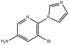 3-Pyridinamine, 5-bromo-6-(1H-imidazol-1-yl)-