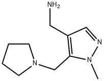 1-[1-methyl-5-(pyrrolidin-1-ylmethyl)-1H-pyrazol-4-yl]methanamine