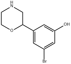 3-bromo-5-(morpholin-2-yl)phenol