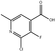 2-chloro-3-fluoro-6-methyl-4-pyridinecarboxylic acid