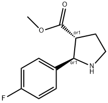 3-Pyrrolidinecarboxylic acid, 2-(4-fluorophenyl)-, methyl ester, (2R,3R)-rel-