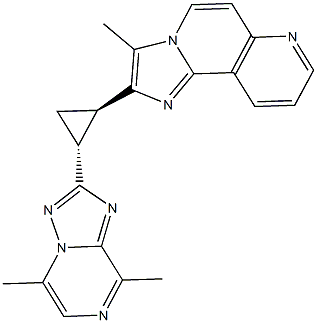 rel-2-((1R,2R)-2-(5,8-二甲基-[1,2,4]三唑并[1,5-a]吡嗪-2-基)环丙基)-3-甲基咪唑并[2,1 1-F][1,6]二氮杂萘