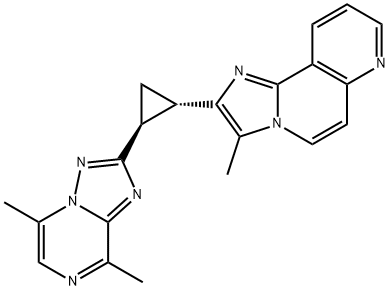 2-((1S,2S)-2-(5,8-Dimethyl-[1,2,4]triazolo[1,5-a]pyrazin-2-yl)cyclopropyl)-3-methylimidazo[2,1-f][1,6]naphthyridine