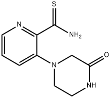 2-Pyridinecarbothioamide, 3-(3-oxo-1-piperazinyl)-