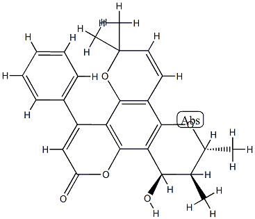 11,12-Dihydro-12α-hydroxy-6,6,10α,11α-tetramethyl-4-phenyl-2H,6H,10H-benzo[1,2-b:3,4-b':5,6-b'']tripyran-2-one