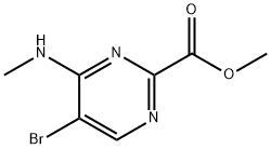 2-Pyrimidinecarboxylic acid, 5-bromo-4-(methylamino)-, methyl ester