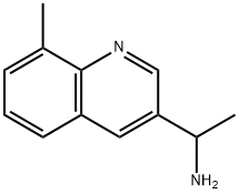 3-Quinolinemethanamine, α,8-dimethyl-