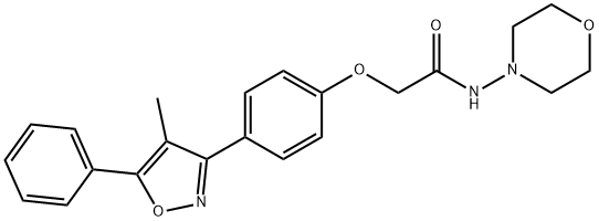 Acetamide, 2-[4-(4-methyl-5-phenyl-3-isoxazolyl)phenoxy]-N-4-morpholinyl-