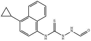 N-(4-Cyclopropyl-1-naphthalenyl)-2-formylhydrazinecarbothioamide