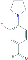 Benzaldehyde, 3-fluoro-4-(1-pyrrolidinyl)-