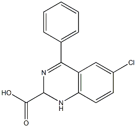 6-氯-4-苯基-1,2-二氢喹唑啉-2-甲酸