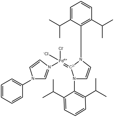 钯,[1,3-双[2,6-双(1-甲基乙基)苯基] -1,3-二氢-2H-咪唑-2-亚基]二氯(1-苯基-1H-咪唑-ΚN3)-,(SP-4-1)-