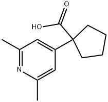 Cyclopentanecarboxylic acid, 1-(2,6-dimethyl-4-pyridinyl)-