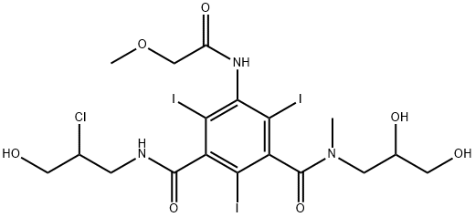 N′-(2-chloro-3-hydroxypropyl)-N-(2,3-dihydroxypropyl)- 2,4,6-triiodo-5-[(methoxyacetyl)amino]-N methylbenzene-1,3-dicarboxamide