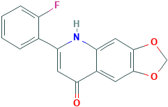 2-(2-fluorophenyl)-6,7-methylenedioxy-2-4-quinolone hydrate, NSC 656158