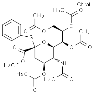 Methyl 5-Acetamido-4,7,8,9-tetra-O-acetyl-3,5-dideoxy-2-S-phenyl-2-thio-D-glycero-D-galacto-2-nonulopyranosylonate