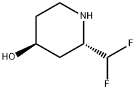 4-Piperidinol, 2-(difluoromethyl)-, (2S-trans)-