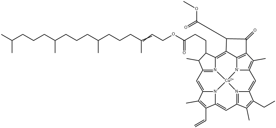 Copper,[3,7,11,15-tetramethyl-2-hexadecenyl9-ethenyl-14-ethyl-21-(methoxycarbonyl)-4,8,13,18-tetramethyl-20-oxo