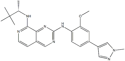 N8-[(2S)-3,3-dimethylbutan-2-yl]-N2-[2-methoxy-4-(1-methyl-1H-pyrazol-4-yl)phenyl]pyrido[3,4-d]pyrimidine-2,8-diamine